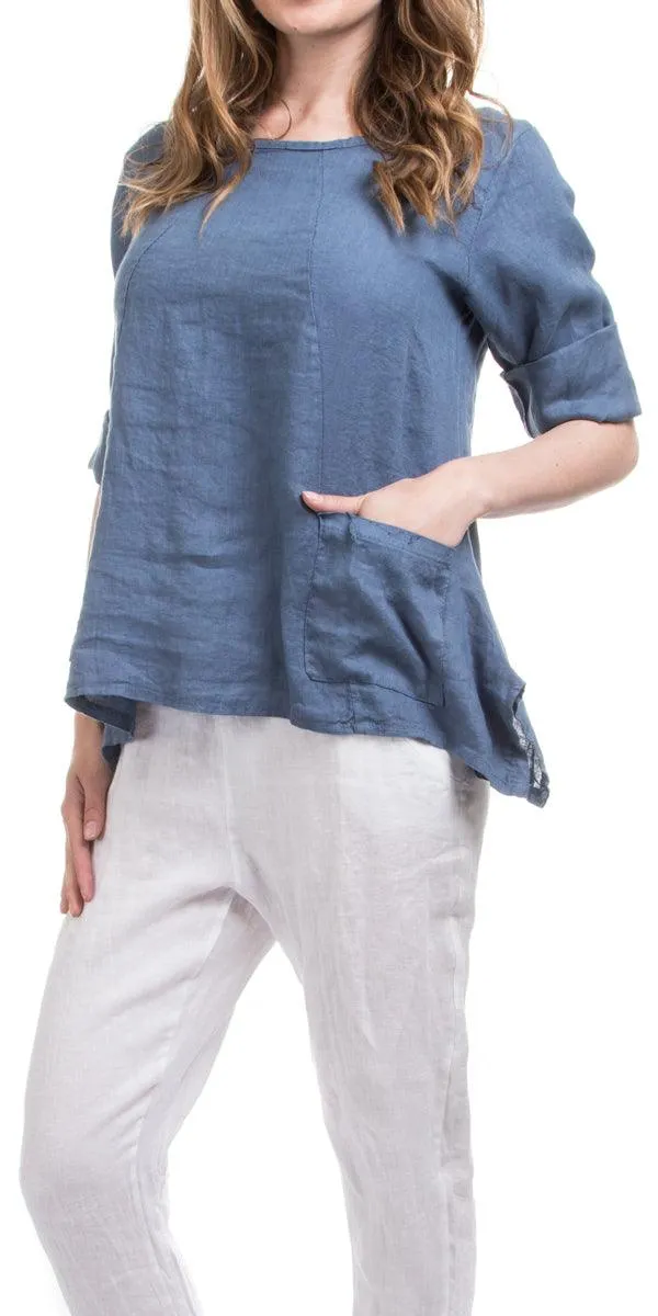 Maira Linen Top