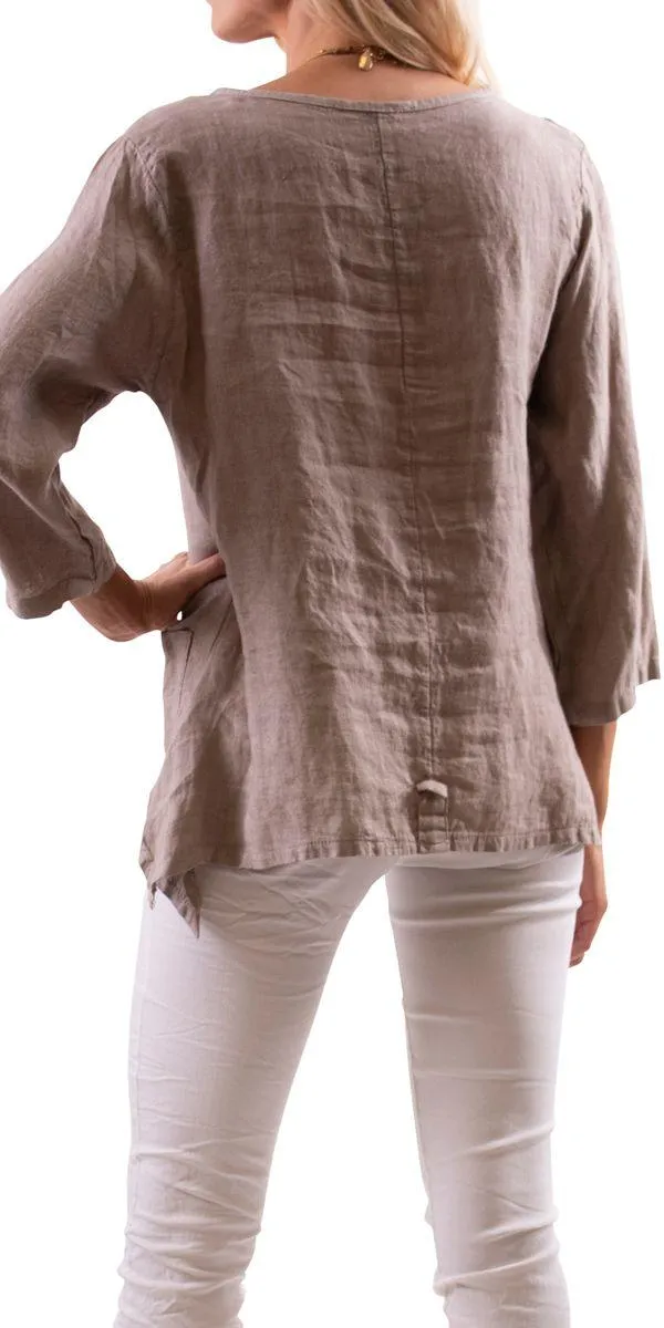 Maira Linen Top