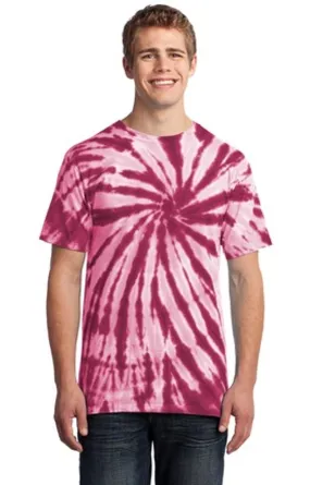 Maroon Unisex Tie-Dye Tee