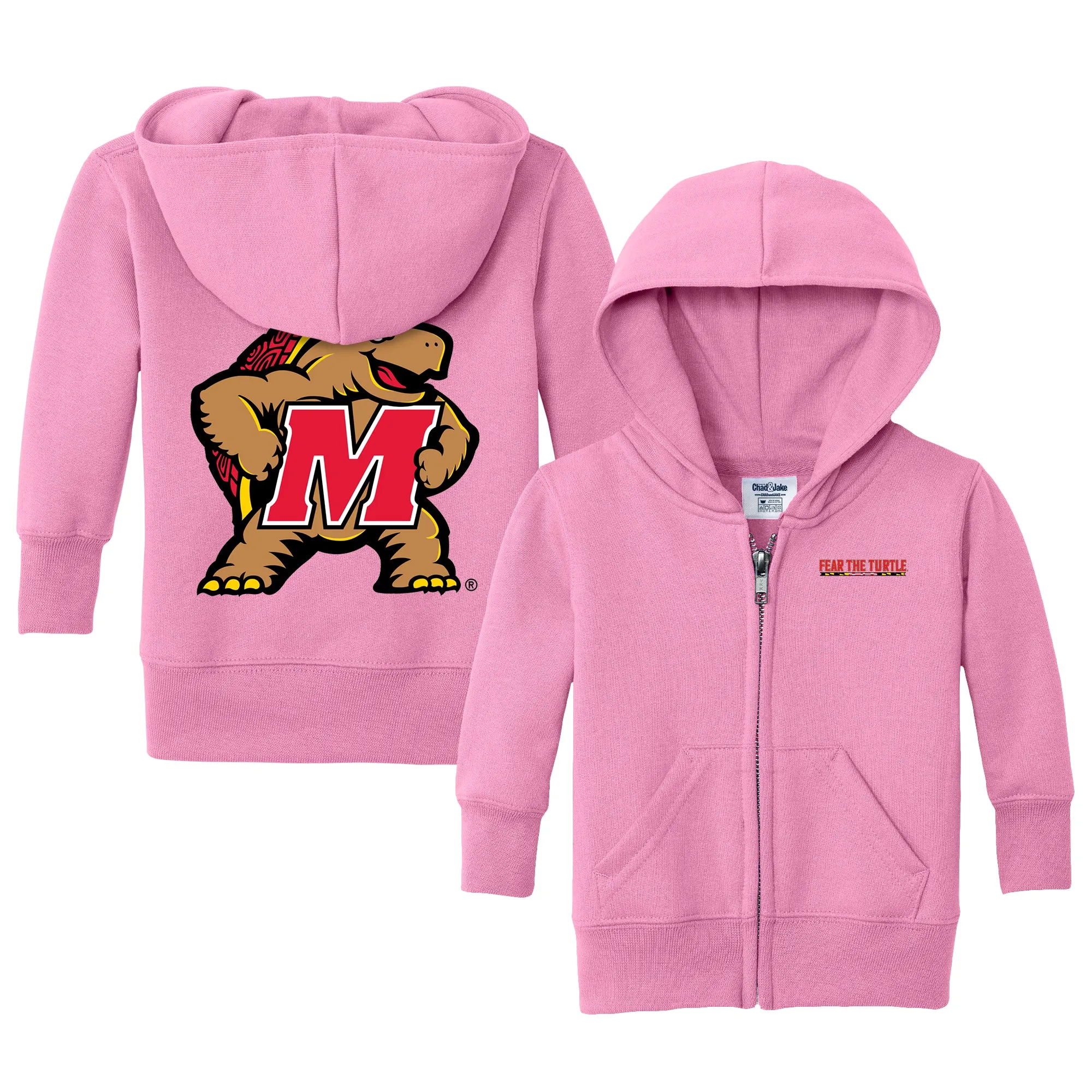 Maryland Terrapins Fear The Turtle Logo Infant Full-Zip Sweatshirt