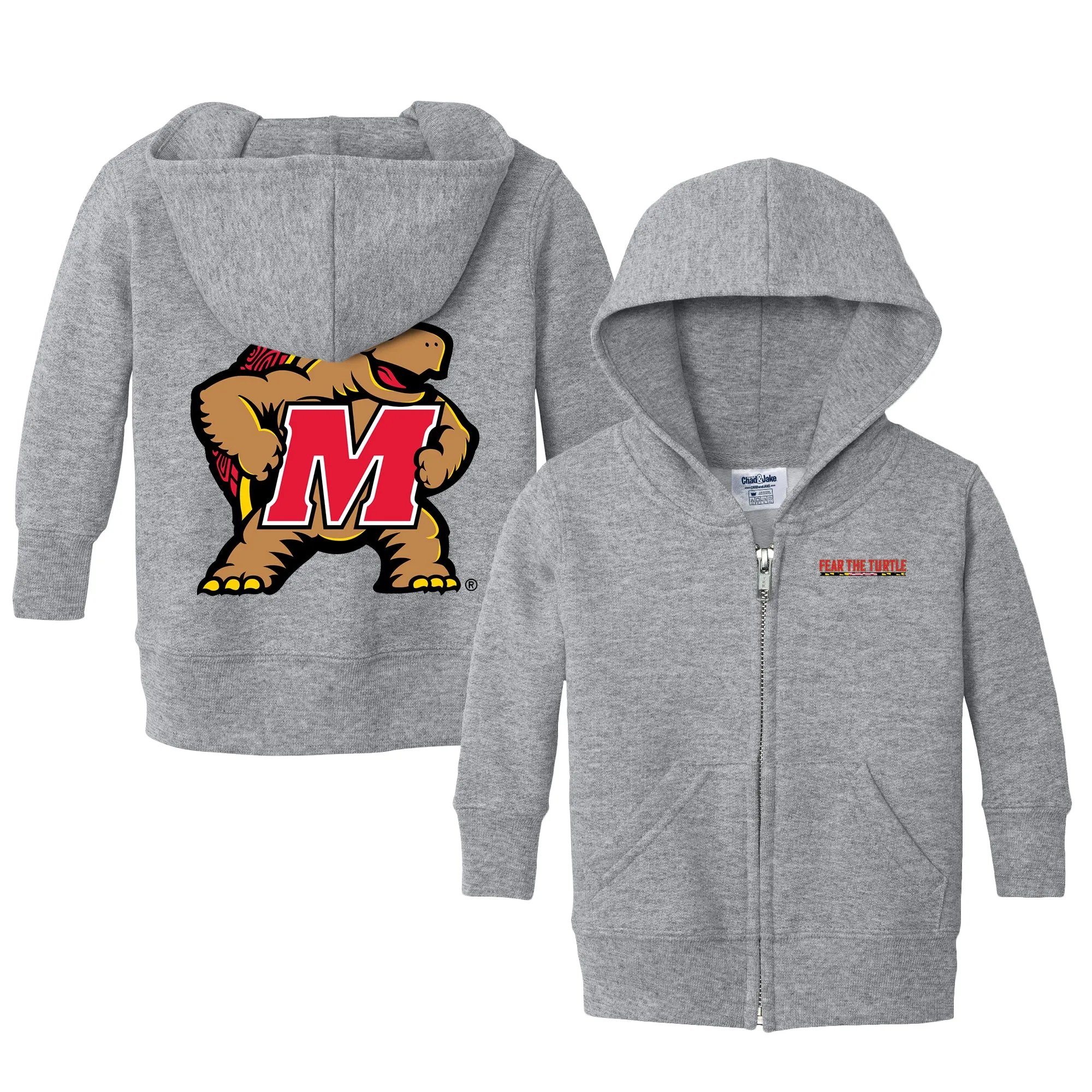 Maryland Terrapins Fear The Turtle Logo Infant Full-Zip Sweatshirt