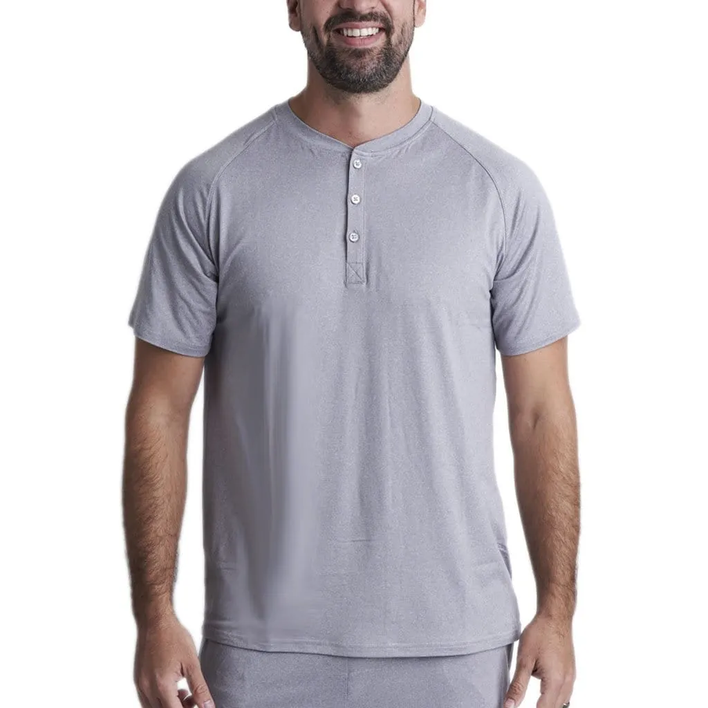 Men's Lounge Henley Shirt - CLOSEOUT