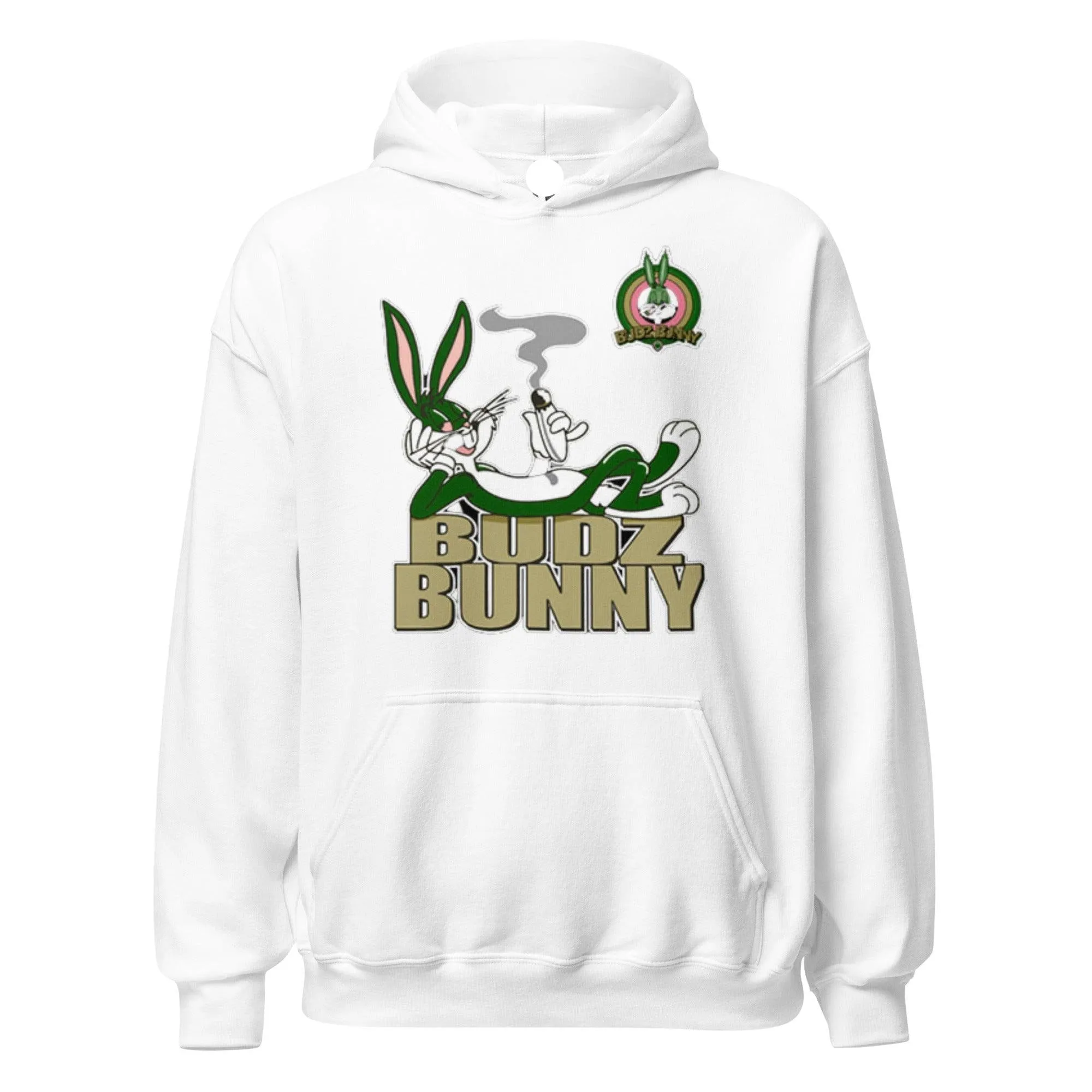 Midweight Hoodie Blended Cotton Ultra Soft Budz Bunny Unisex Pullover