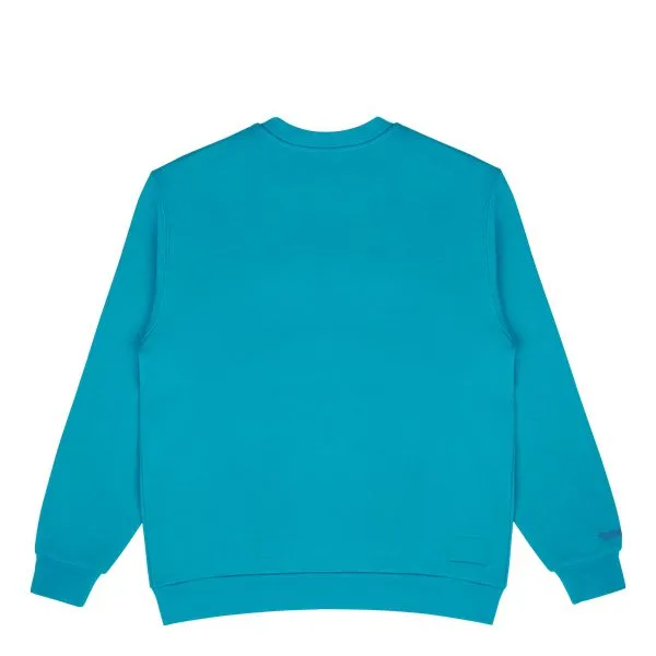 Mitchell & Ness Charlotte Hornets Retro Fashion Fleece Crewneck Teal