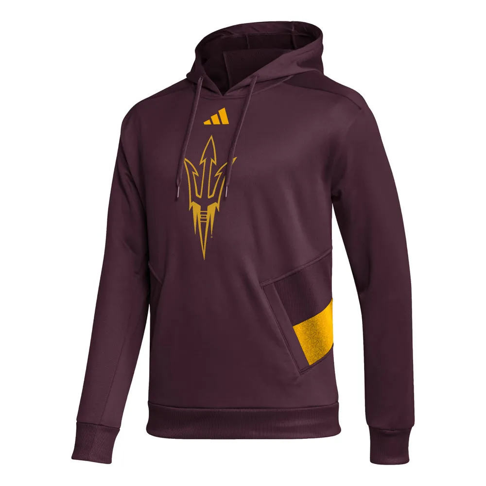 NCAA Arizona State Sun Devils adidas 2023 Travel Pullover Hoodie