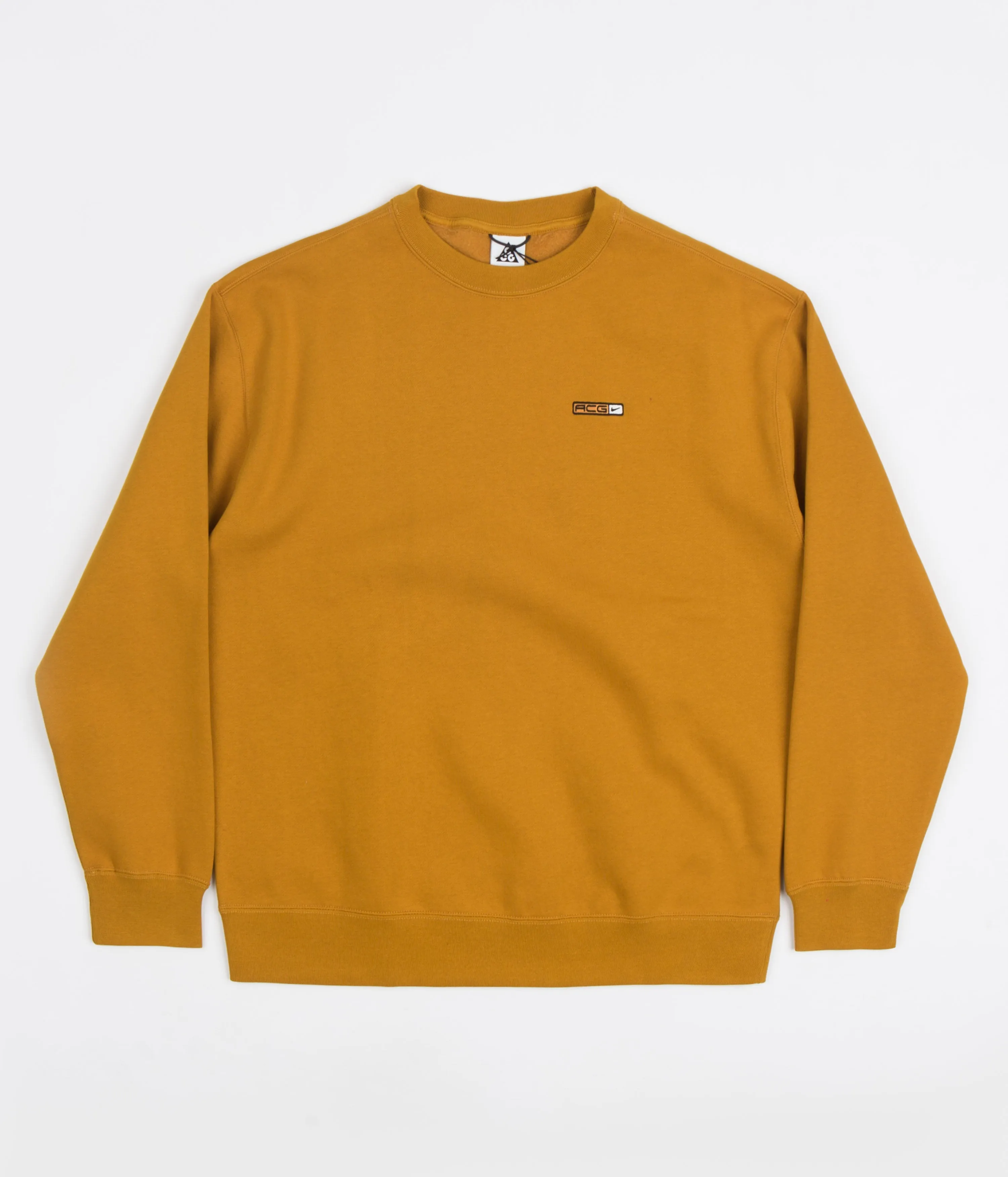 Nike ACG Therma-FIT Fleece Crewneck Sweatshirt - Gold Suede / Summit White / Off Noir