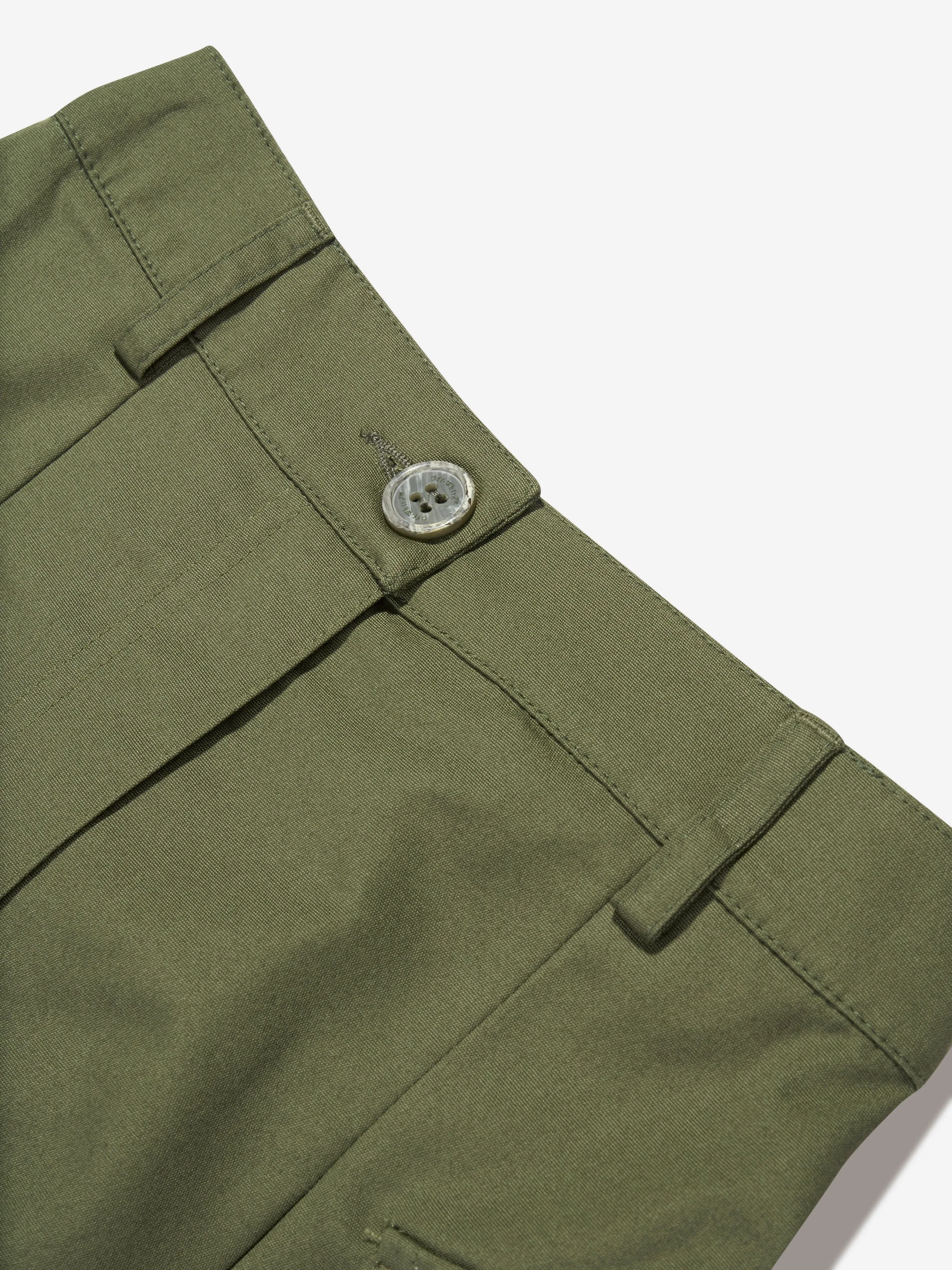 Off-White Girls OW Script Cargo Skirt in Green