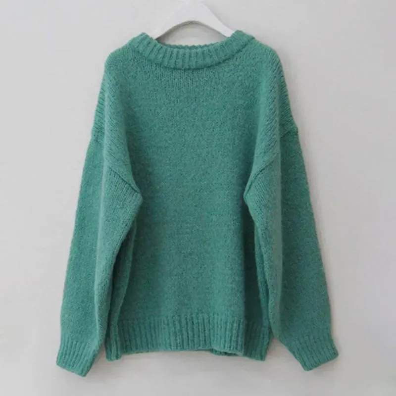 Oversized Long Sleeve Knitted Pullover Sweaters