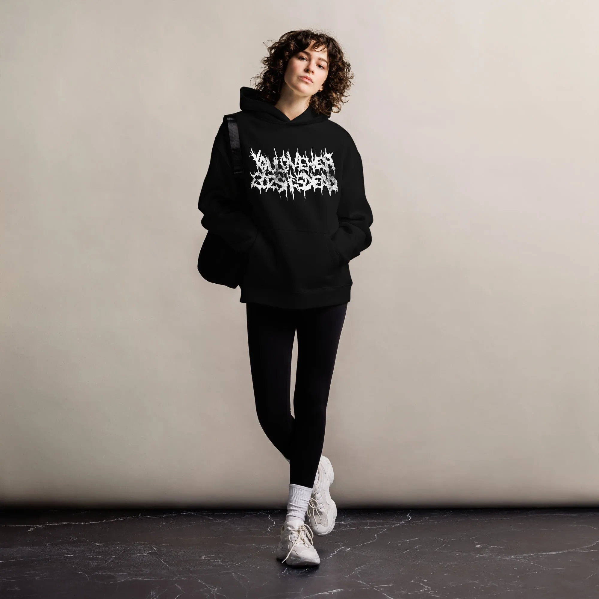 Oversized YLHCSD DEATH METAL LOGO Unisex Hoodie