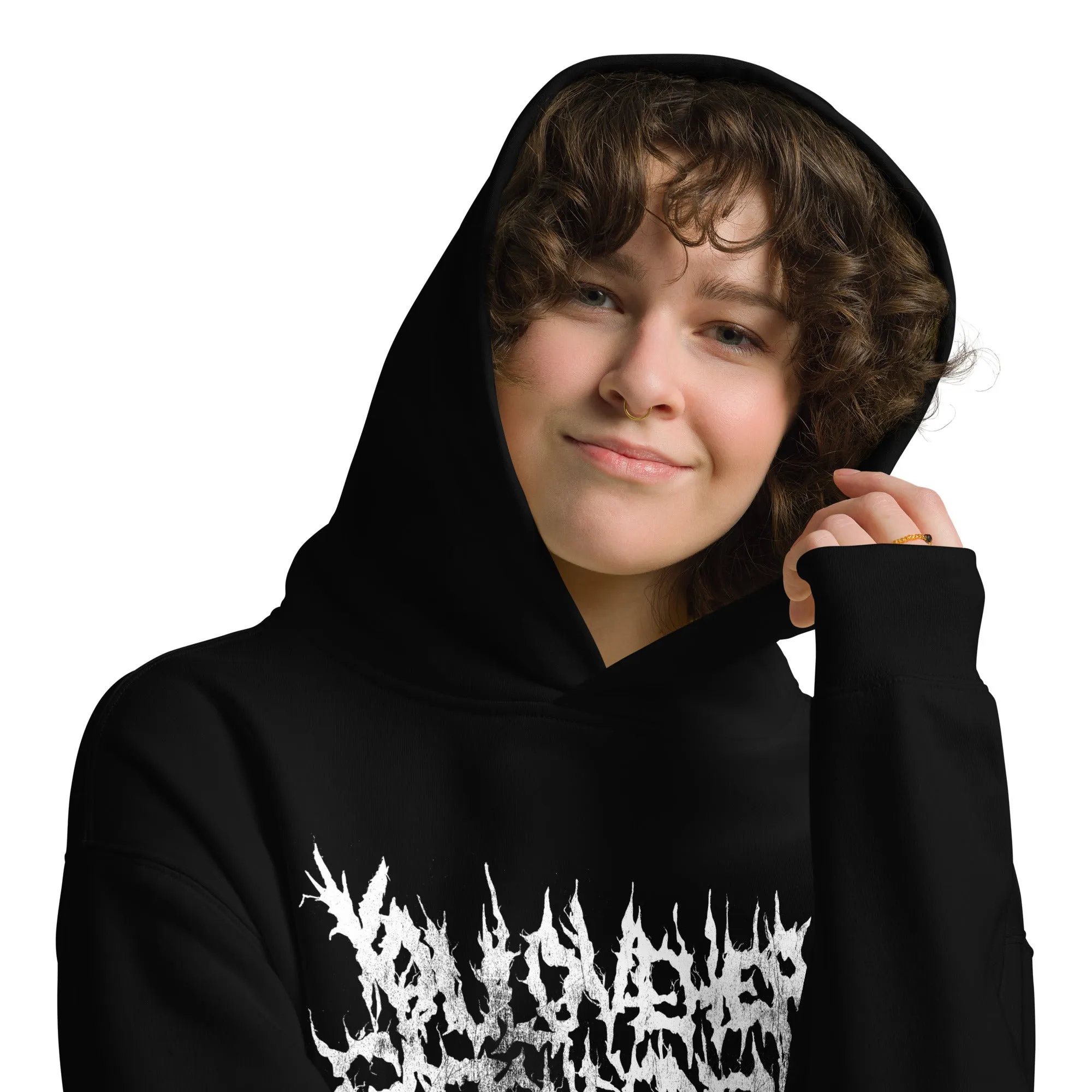 Oversized YLHCSD DEATH METAL LOGO Unisex Hoodie