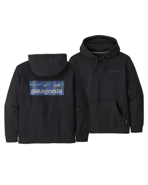 Patagonia Boardshort Logo Uprisal Hoodie - Ink Black