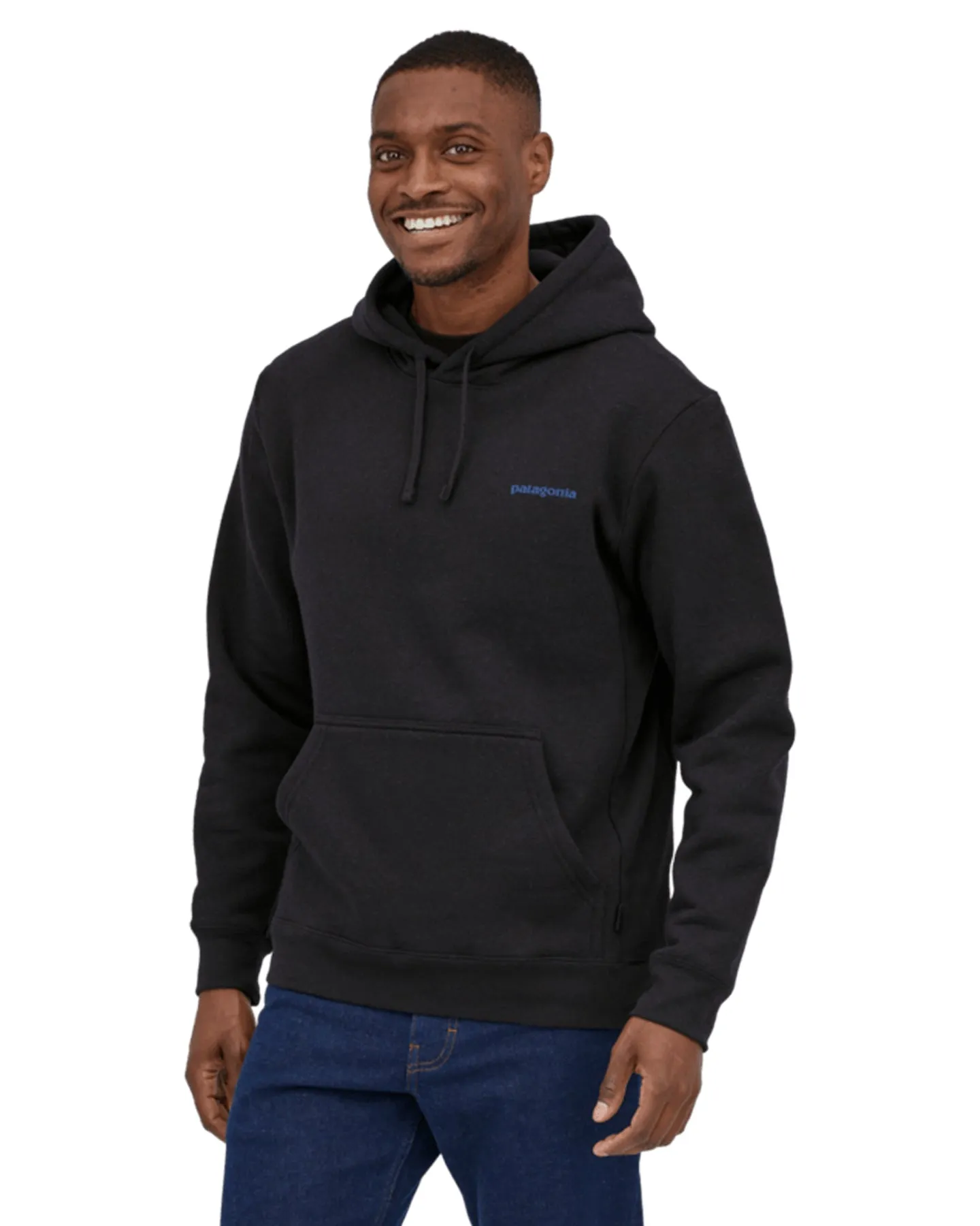 Patagonia Boardshort Logo Uprisal Hoodie - Ink Black