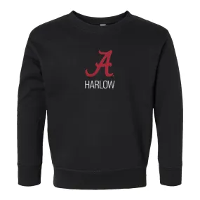 Personalized Alabama Crimson Tide Toddler Crewneck Sweatshirt