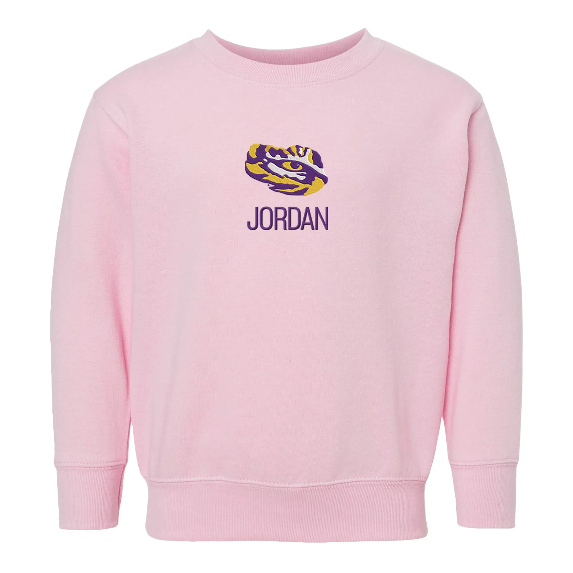 Personalized LSU Tigers Eye Toddler Crewneck Sweatshirt