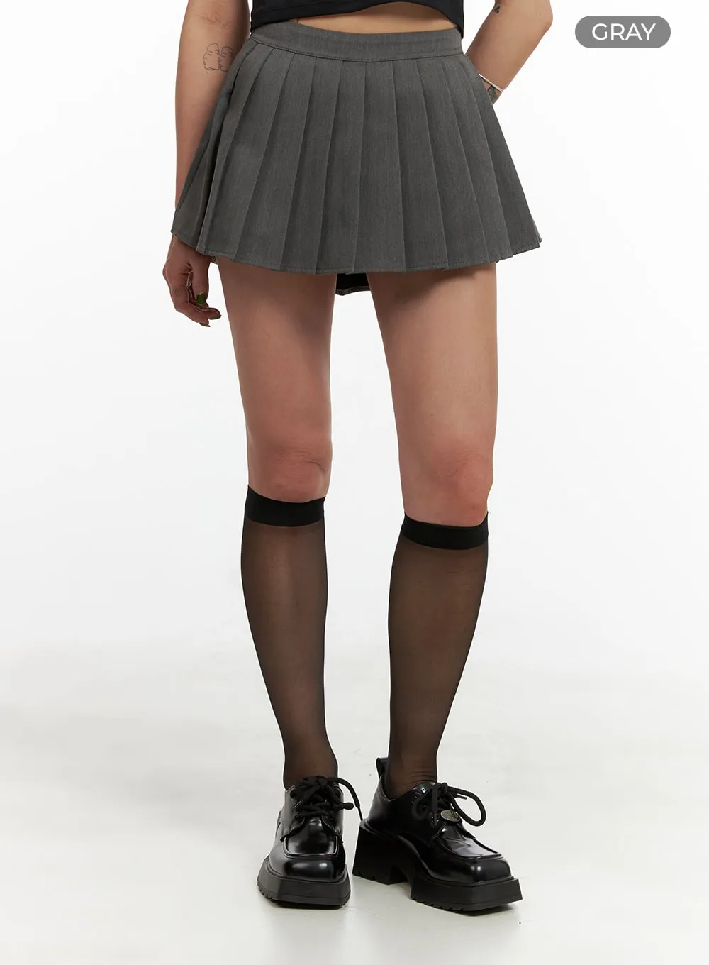 Pleated Mini Skirt CY429