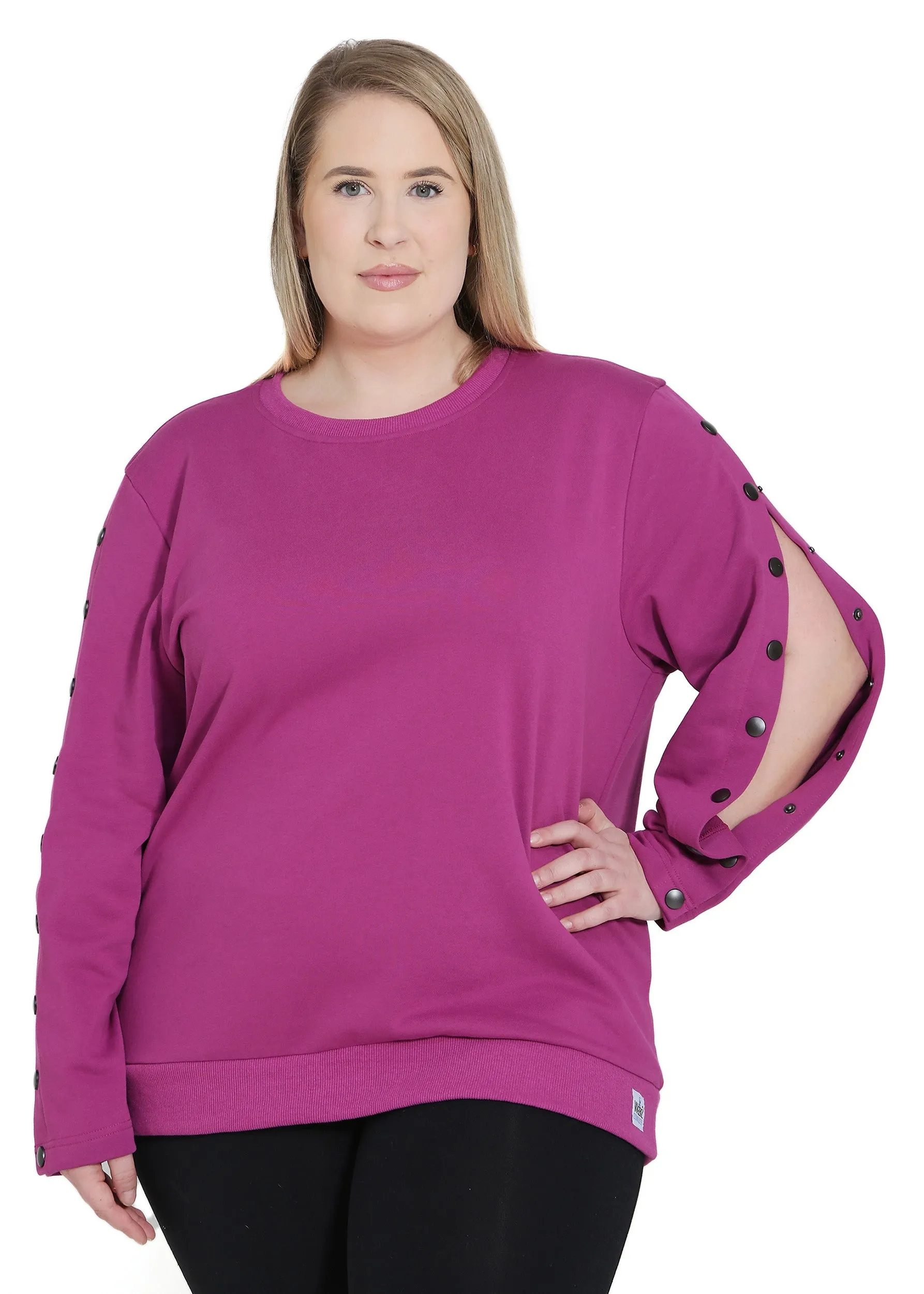 Plus Size Arm Port Access Women's Dialysis Shirt Best Gift for Dialysis Patients Mauve