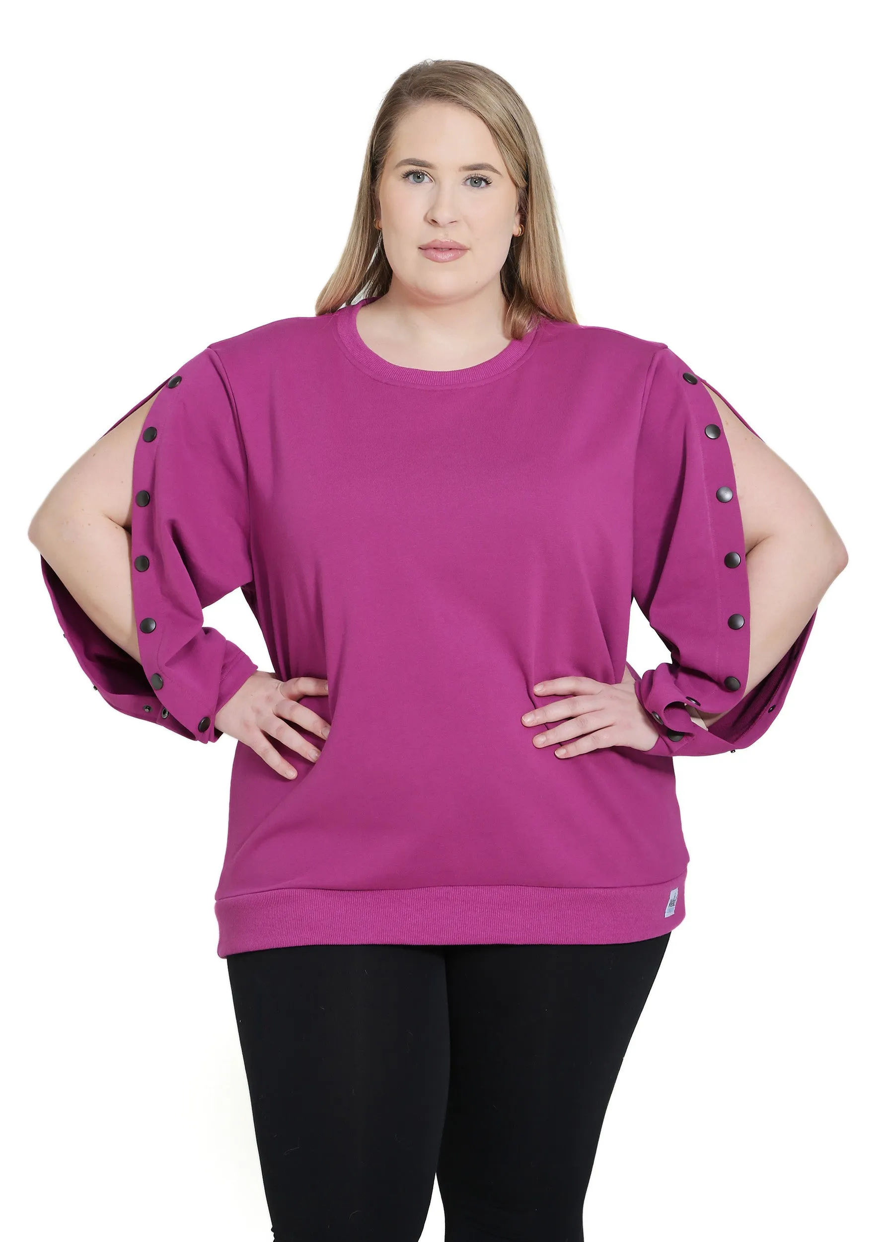 Plus Size Arm Port Access Women's Dialysis Shirt Best Gift for Dialysis Patients Mauve