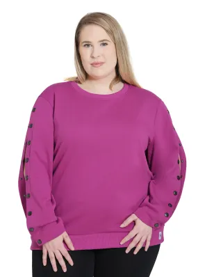 Plus Size Arm Port Access Women's Dialysis Shirt Best Gift for Dialysis Patients Mauve