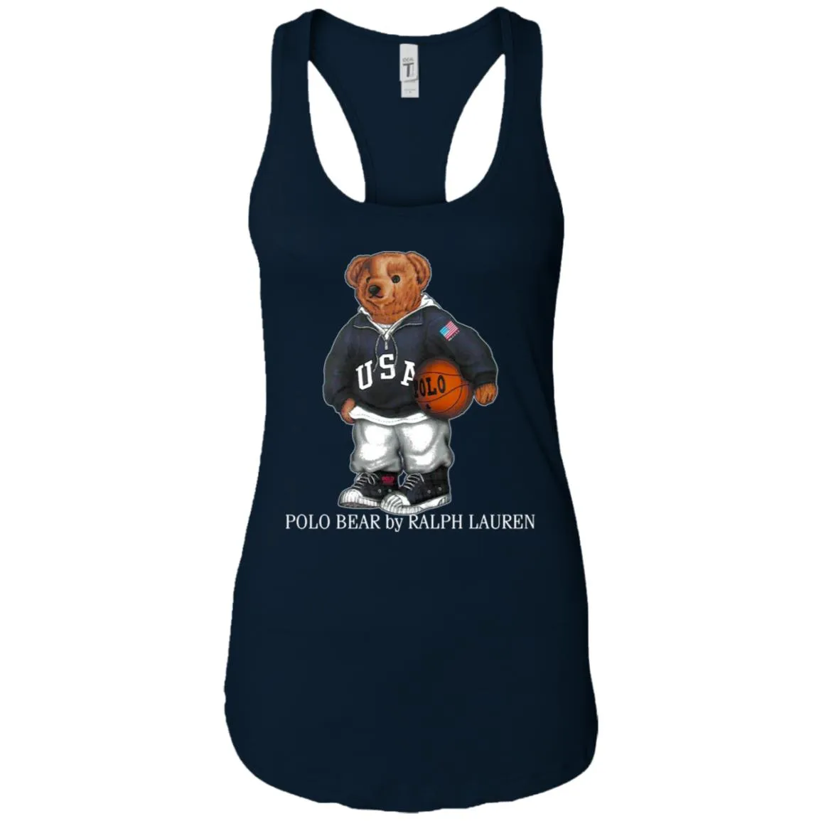 Polo Bear Ralph Lauren Shirt Women Tank Top