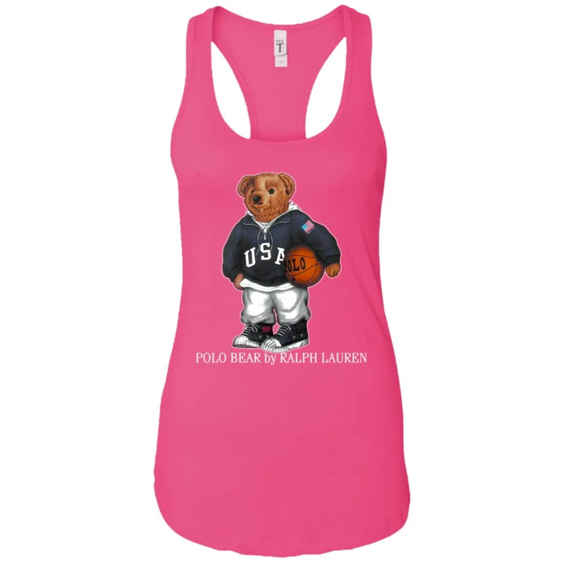 Polo Bear Ralph Lauren Shirt Women Tank Top