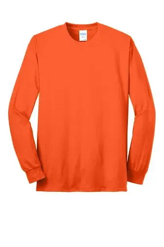 Port & Company - Core Blend Long Sleeve Tee, Safety Orange