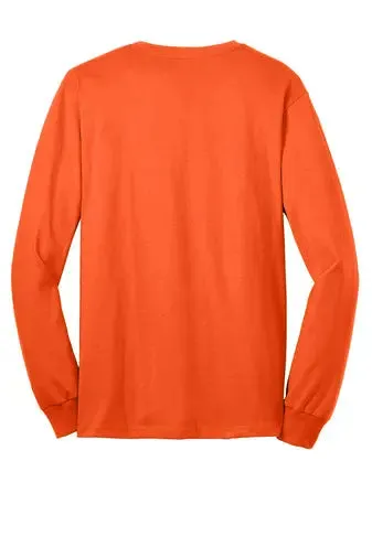 Port & Company - Core Blend Long Sleeve Tee, Safety Orange