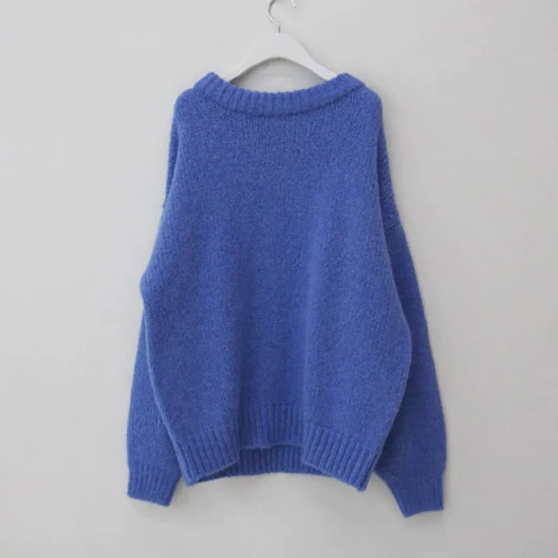 Posh Knitted Pullover Long Sleeve Winter Loose Sweaters