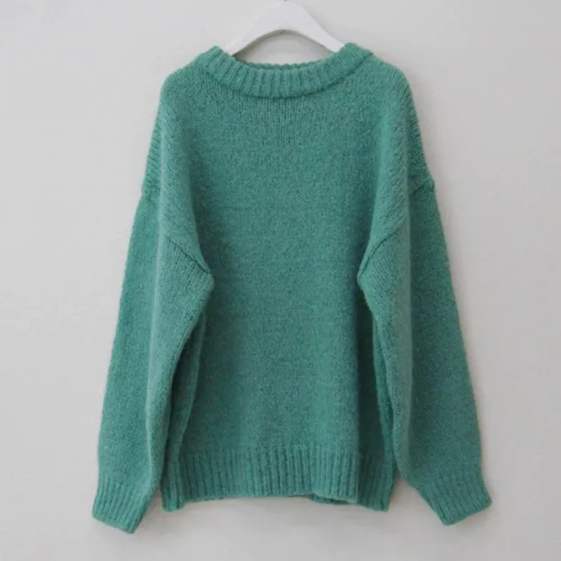 Posh Knitted Pullover Long Sleeve Winter Loose Sweaters