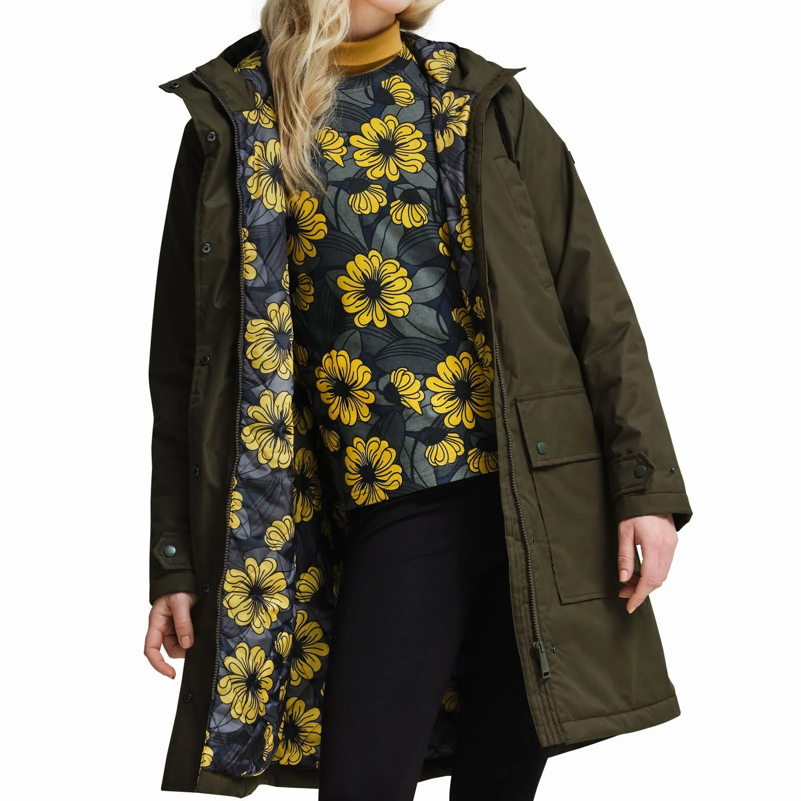 Regatta Womens Orla Kiely Waterproof Longline Parka Jacket