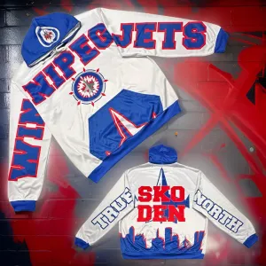 *SKO DEN WINNIPEG JETS* FLEECE LINED PULLOVER HOODIES (VERY LIMITED)