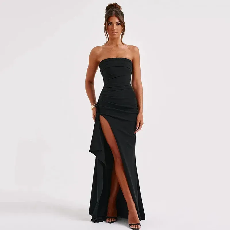 Sleeveless Maxi Dress with Spaghetti Straps