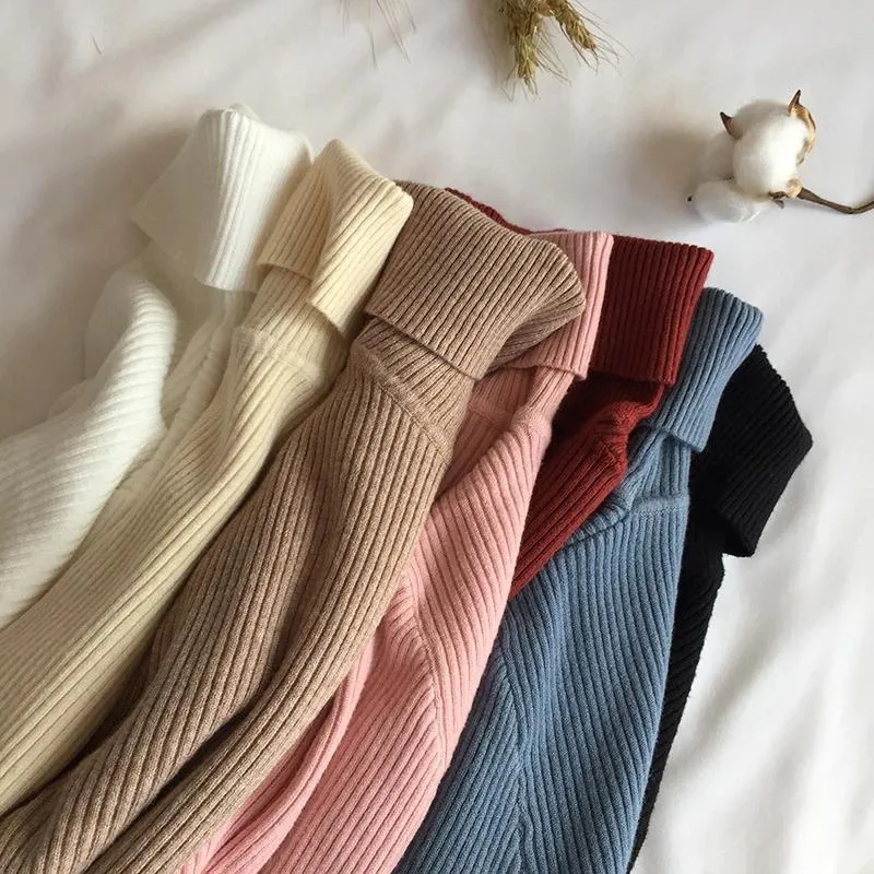 Slim Turtle Neck Pullover Sweater