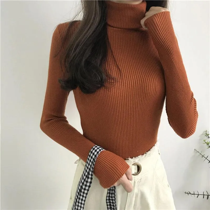 Slim Turtle Neck Pullover Sweater