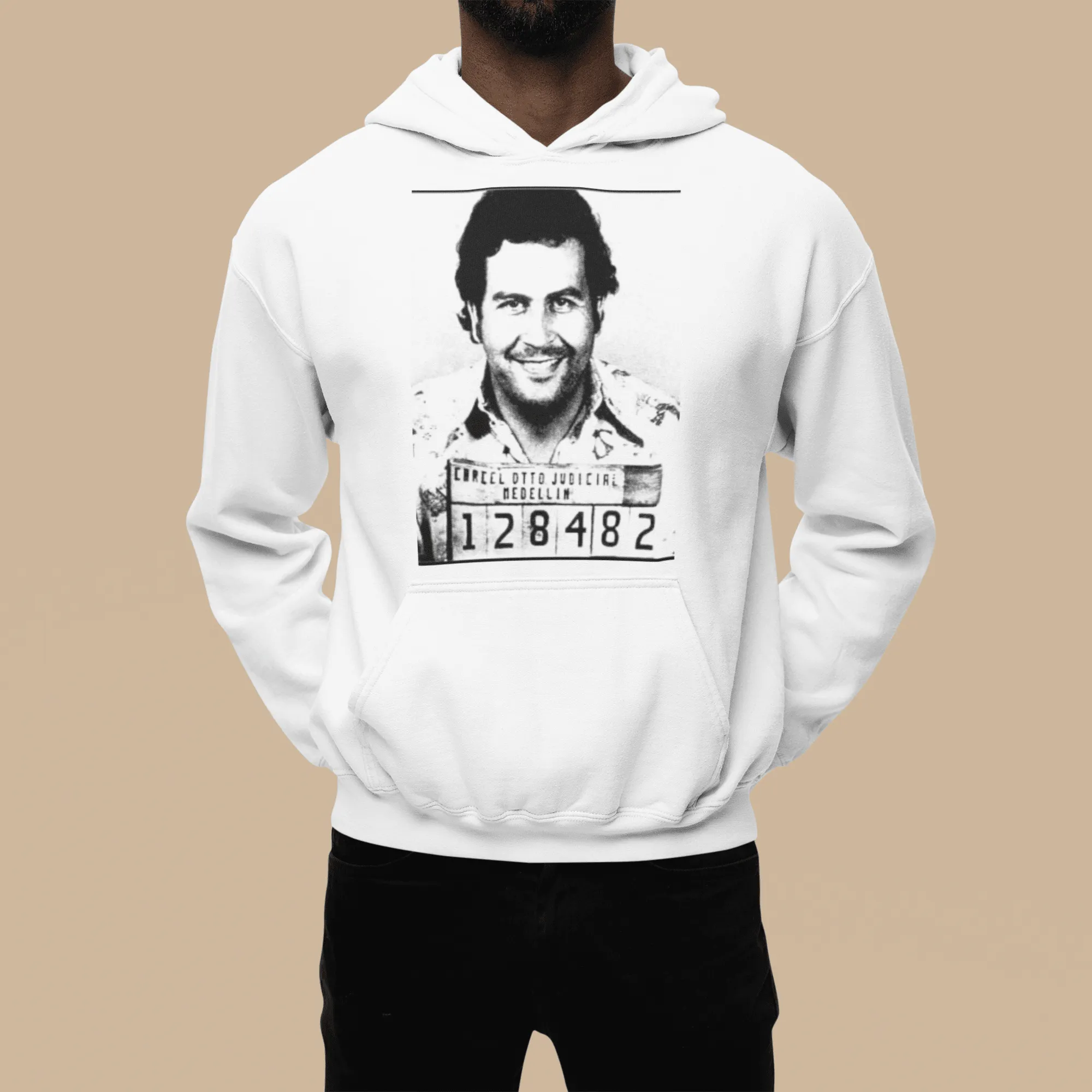 Soft Style Hoodie Famous Columbian Mug Shot Unisex MidWeight Pullover