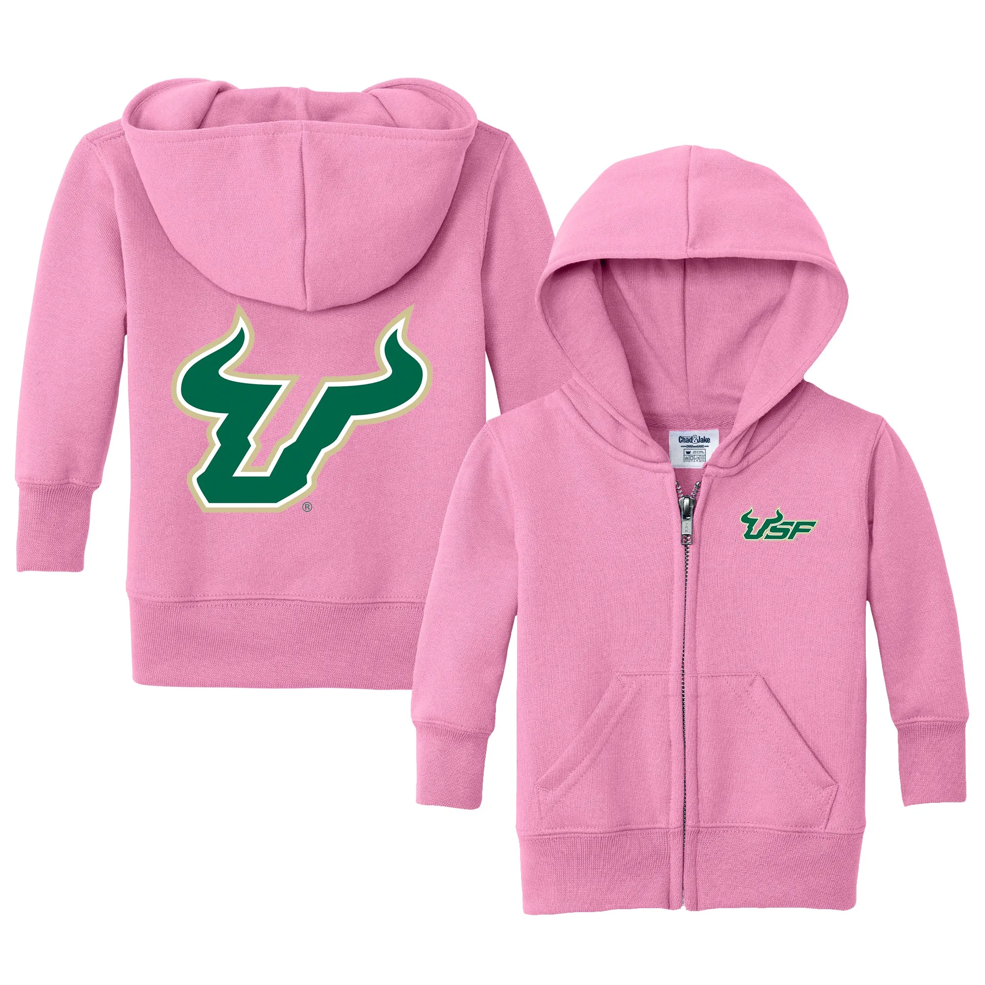 South Florida Bulls Logo Infant Full-Zip Sweatshirt