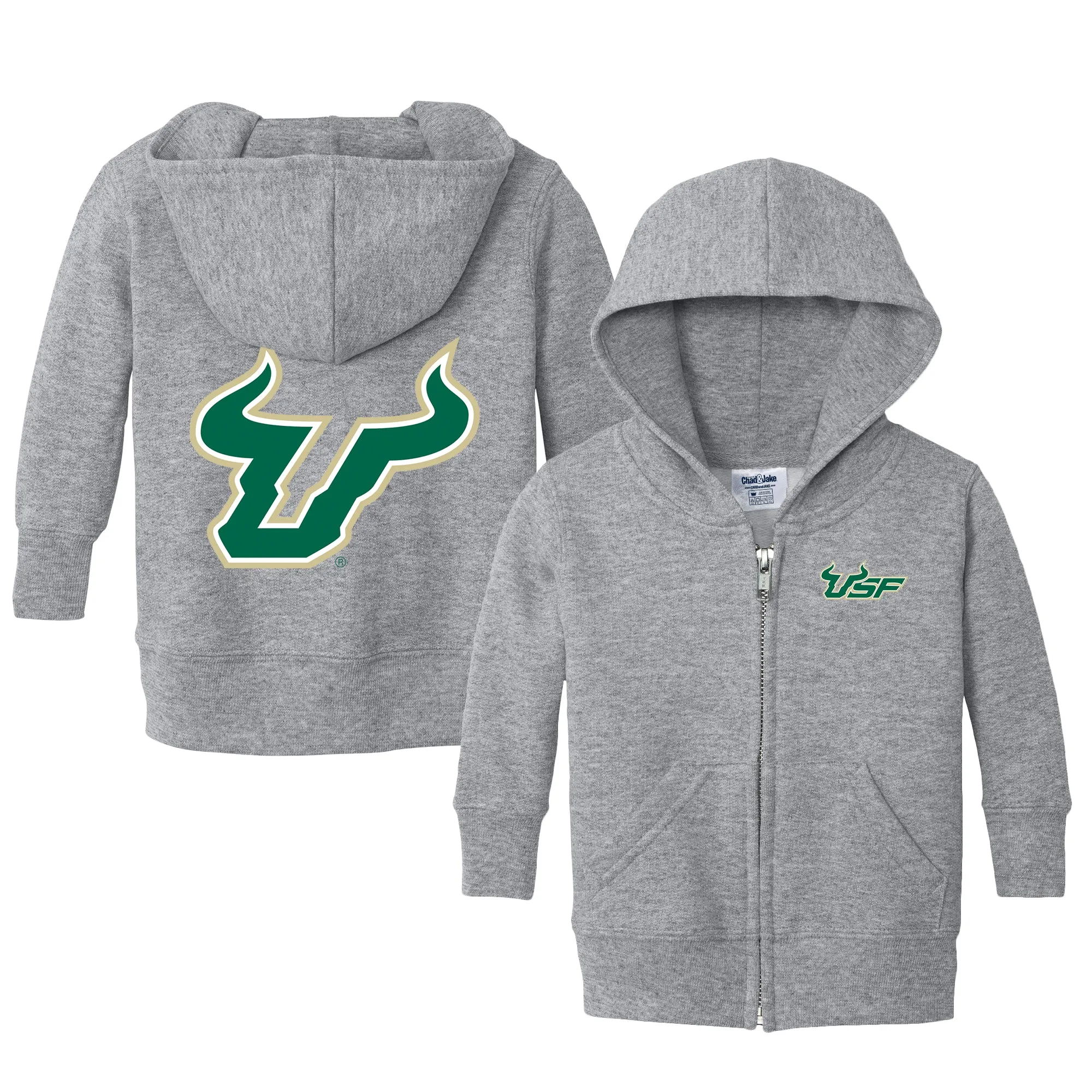 South Florida Bulls Logo Infant Full-Zip Sweatshirt