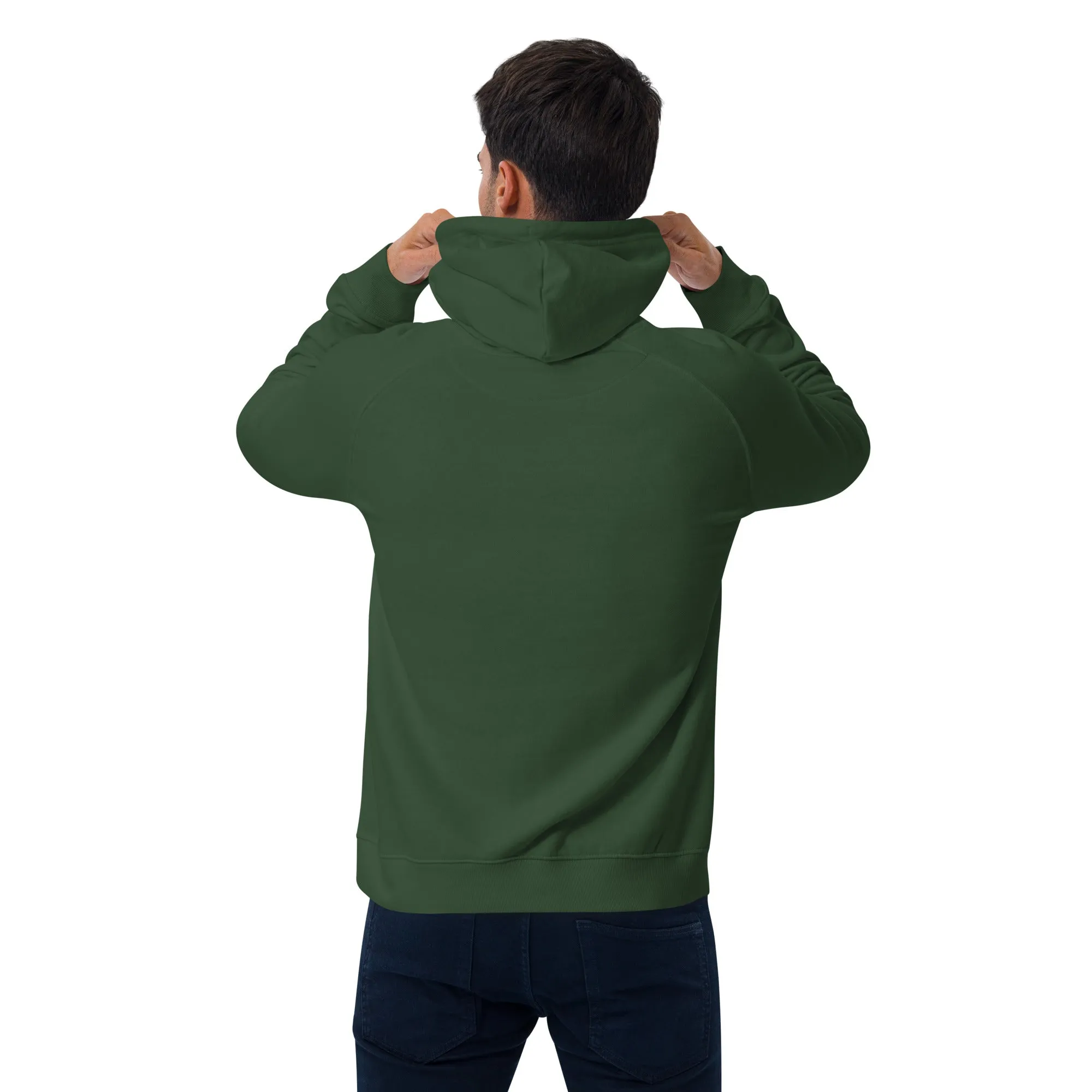 Stay Grateful Graphic Men Eco Raglan Hoodie