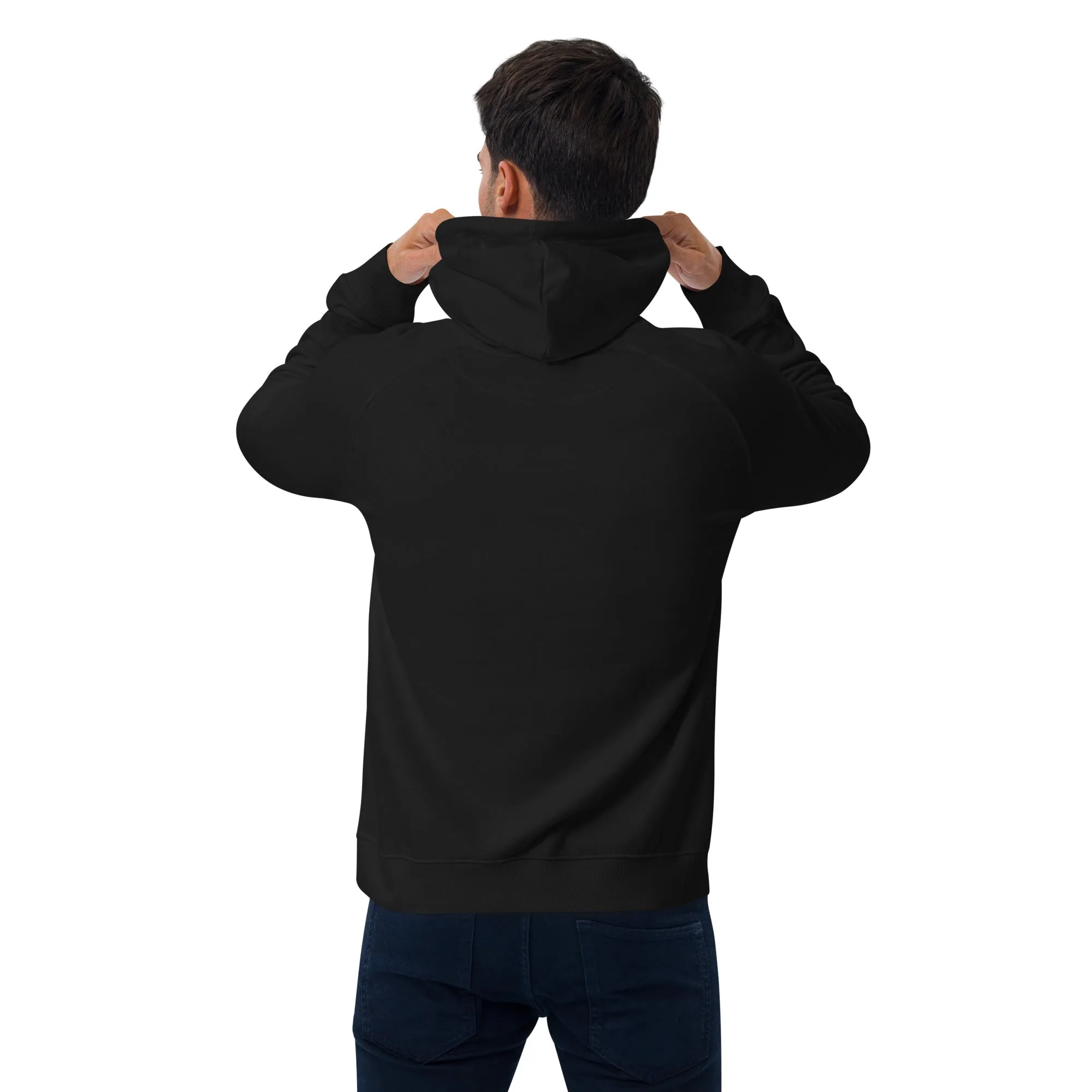 Stay Grateful Graphic Men Eco Raglan Hoodie