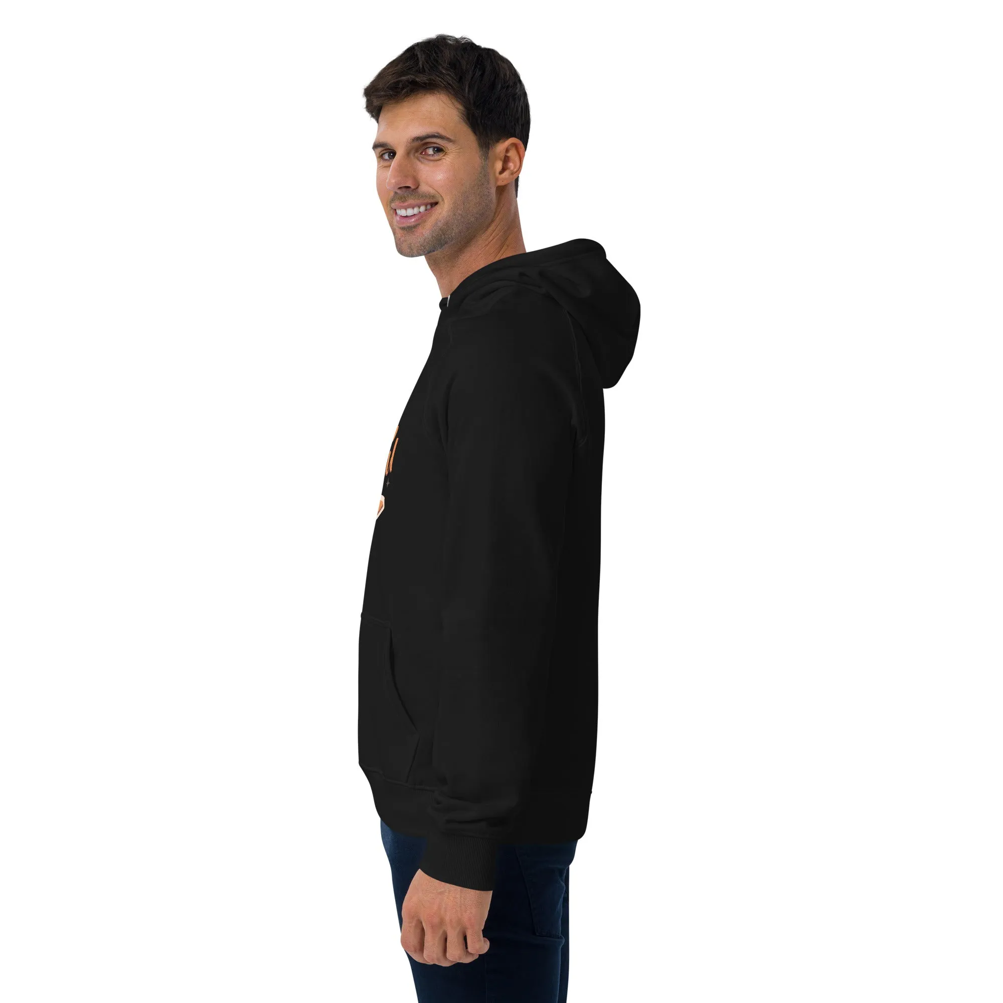 Stay Grateful Graphic Men Eco Raglan Hoodie