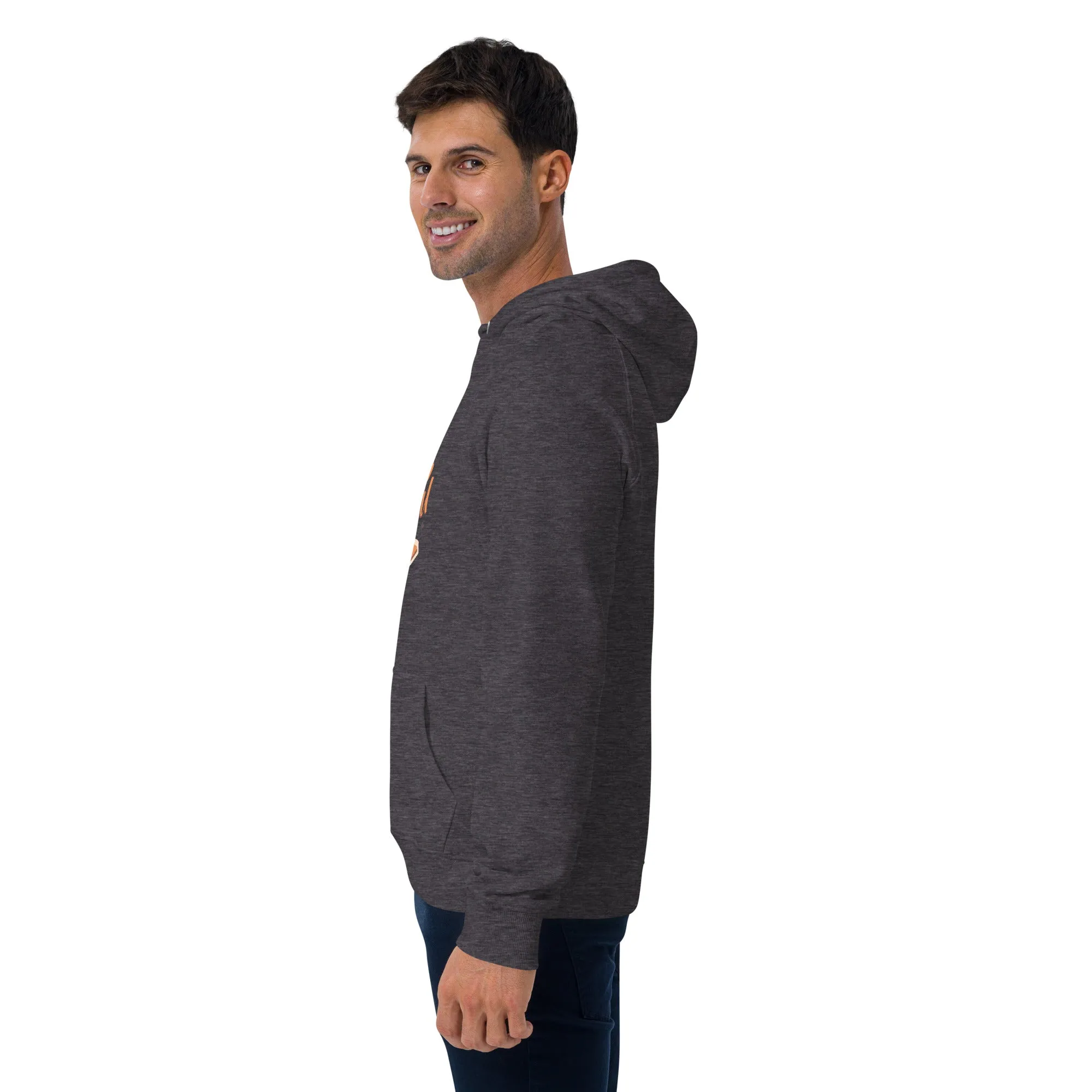 Stay Grateful Graphic Men Eco Raglan Hoodie