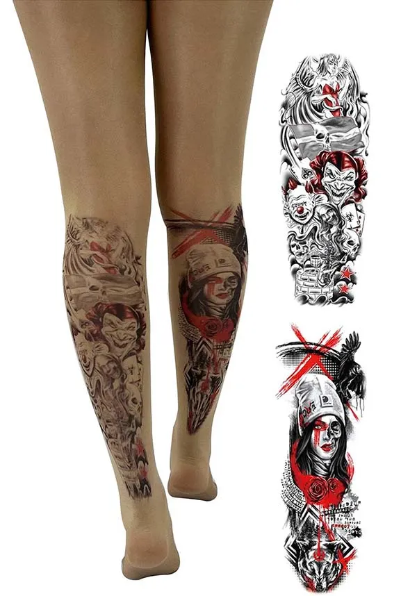 Street Art Tattoo Printed | TIGHTS*