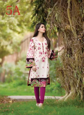 Subhata Embroidered Lawn Tunic Collection - 5A