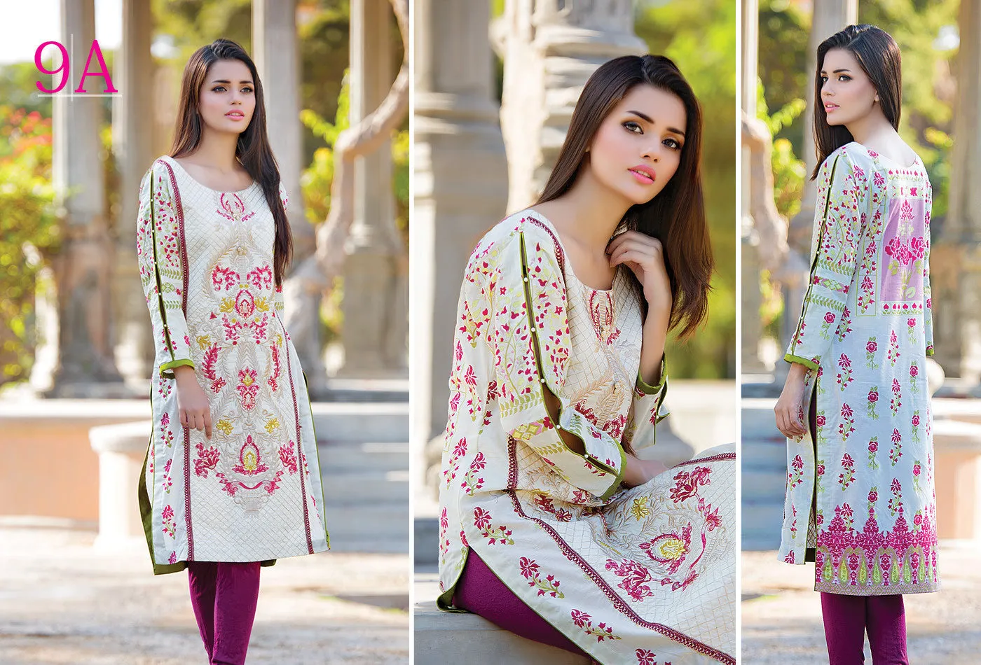 Subhata Embroidered Lawn Tunic Collection - 9A