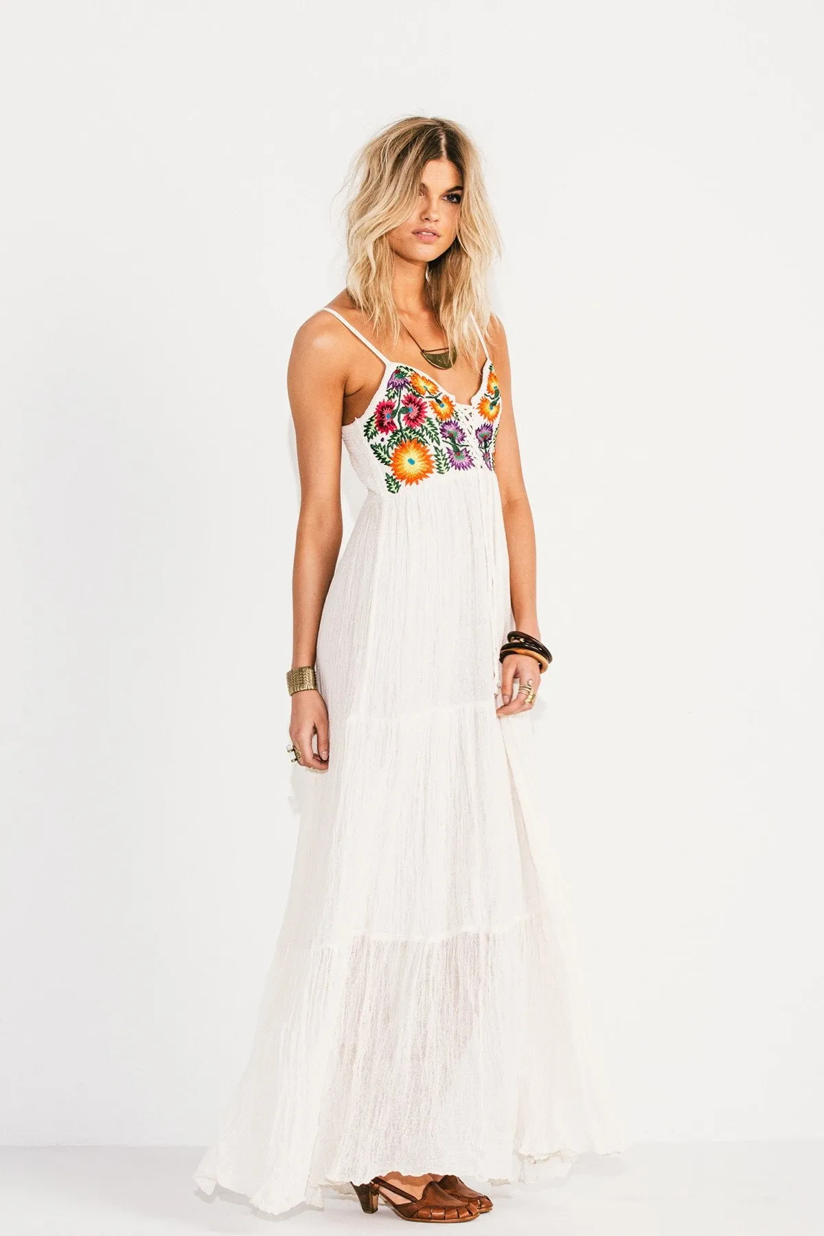 Summer Bloom Coquette Maxi Dress