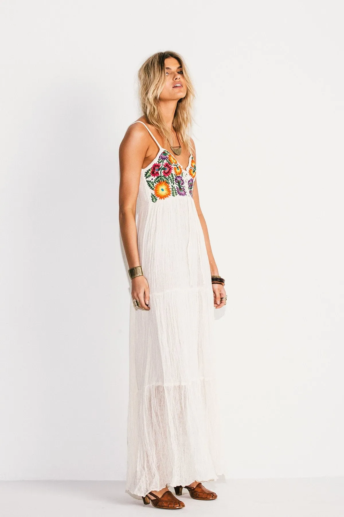 Summer Bloom Coquette Maxi Dress