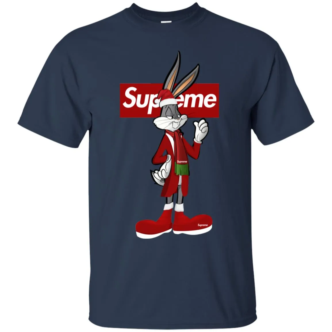 Supreme Rabbit Party T-shirt Men Cotton T-Shirt