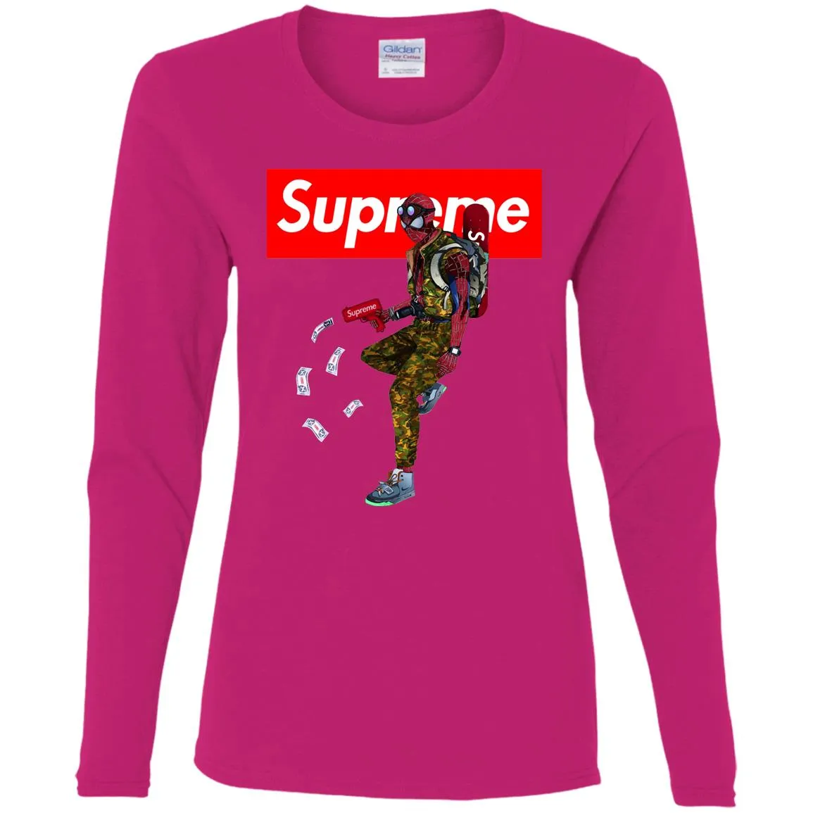 Supreme Spider Man Best T-shirt Women Long Sleeve Shirt