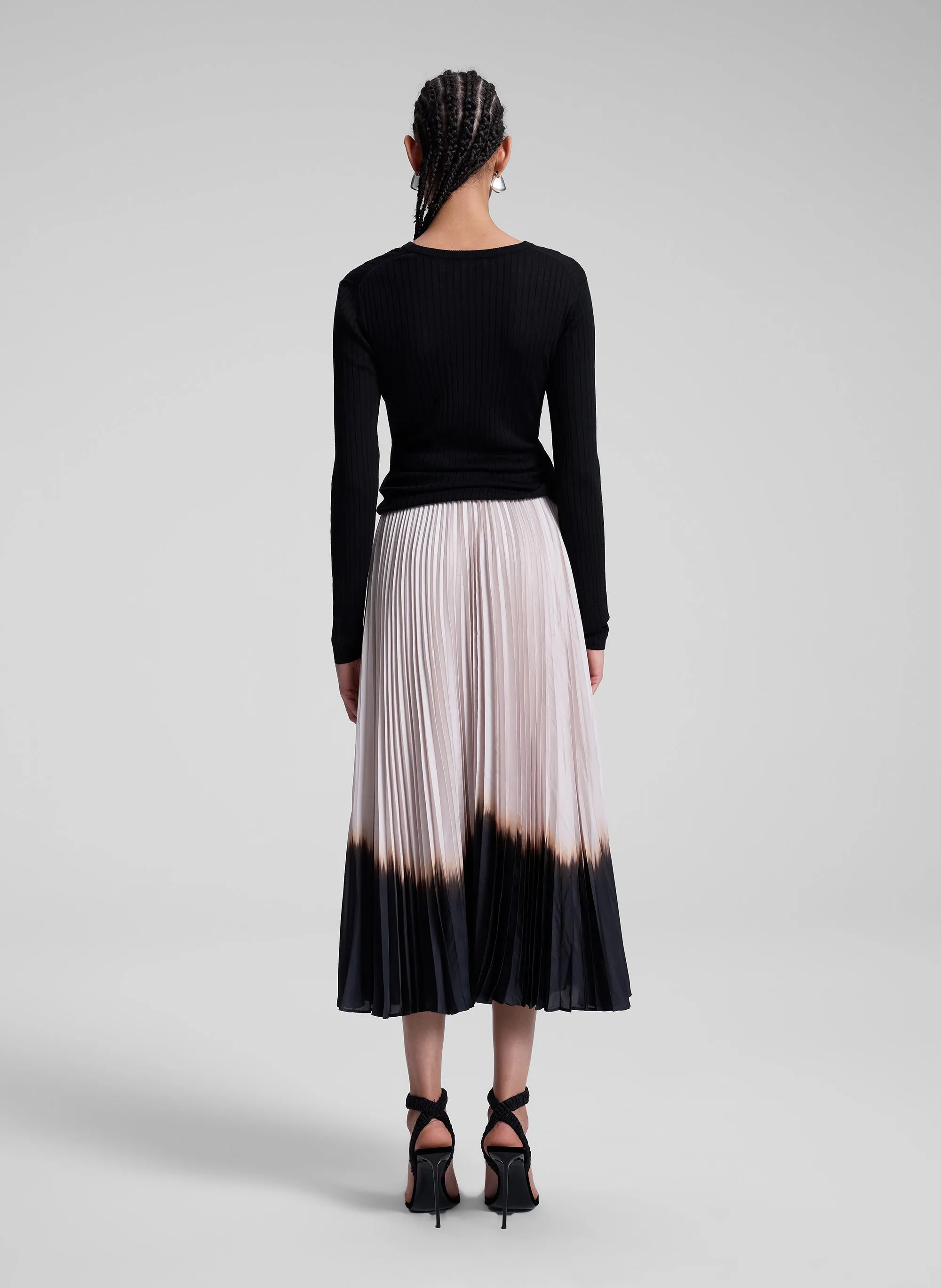 Tatum Pleated Midi Skirt