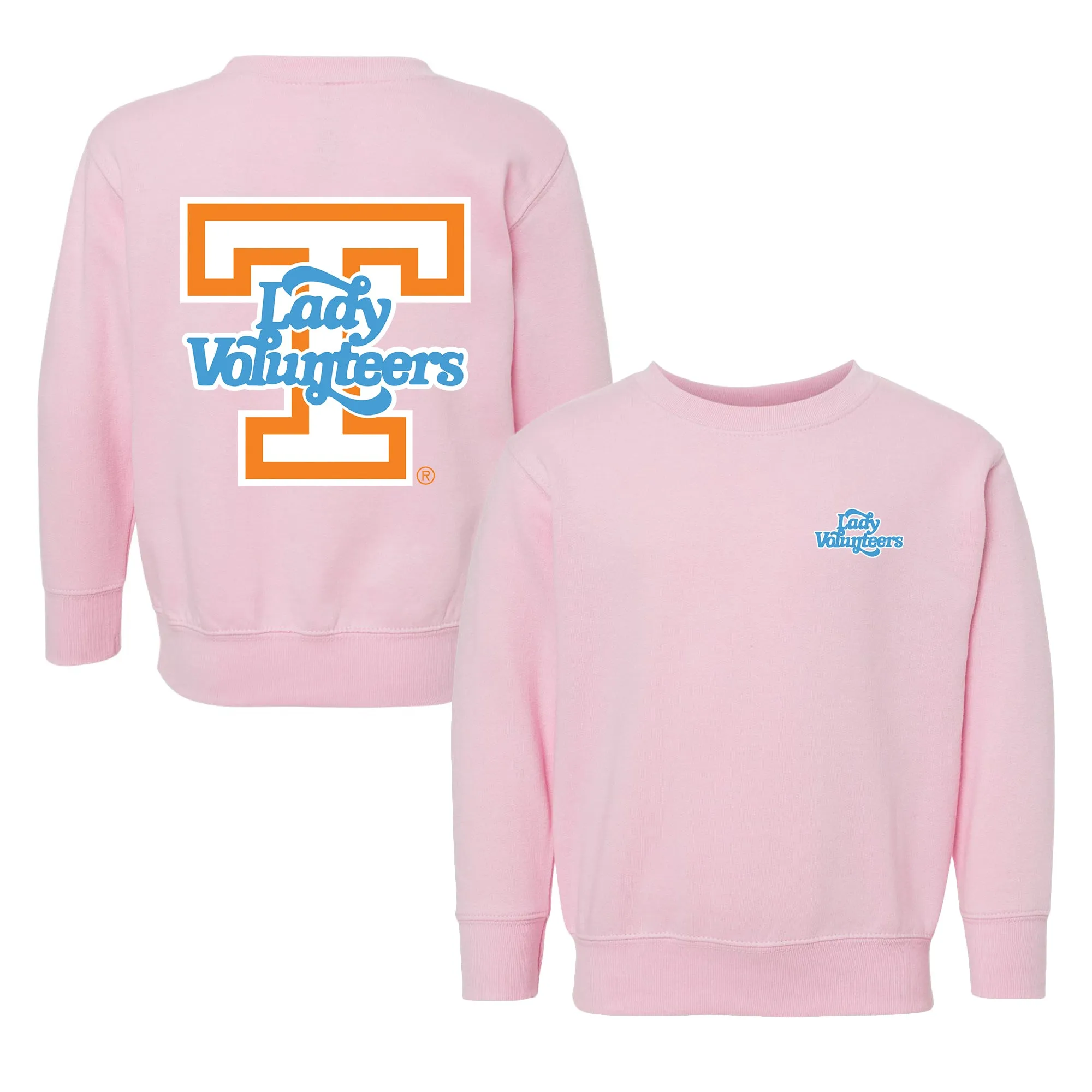 Tennessee Volunteers Lady Vols Logo Toddler Crewneck Sweatshirt