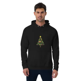 Tree Design Graphics Men Eco Raglan Hoodie